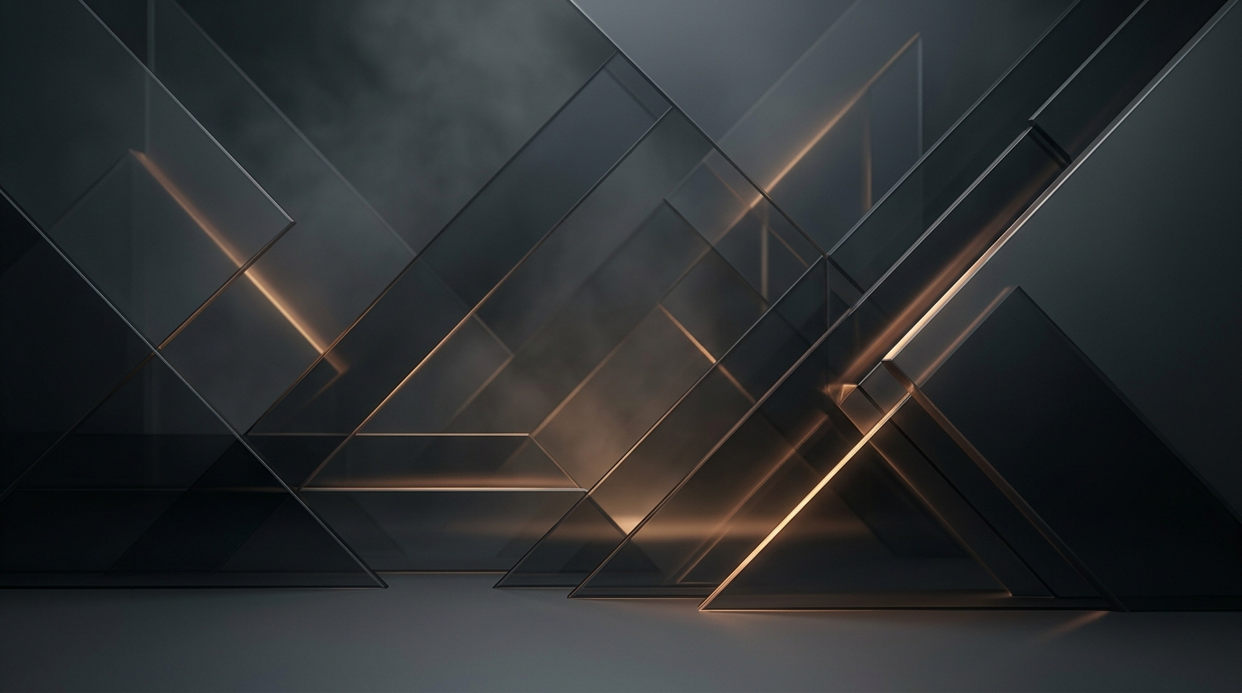 Abstract architectural dark structure